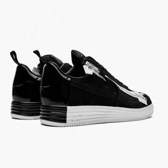 Nike WMNS Lunar Force 1 Low Acronym Black White 698699 001 Sports Shoes