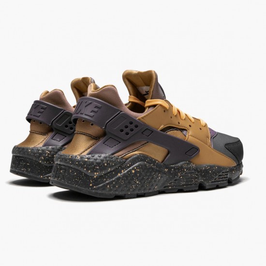 Nike WMNS Air Huarache Run Pro Purple Elemental Gold 704830 012 Sports Shoes