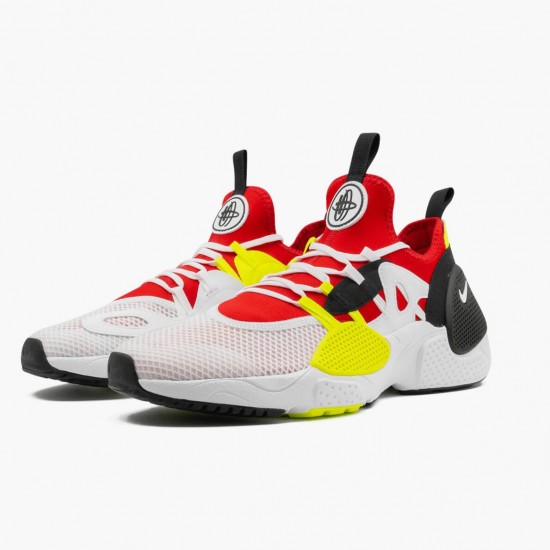 Nike WMNS Huarache Edge Txt White University Red Volt Black AO1697 100 Sports Shoes