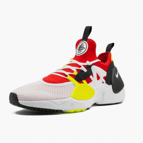 Nike WMNS Huarache Edge Txt White University Red Volt Black AO1697 100 Sports Shoes