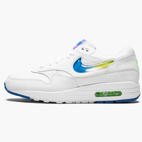 Nike Mens Air Max 1 Jelly Jewel White AO1021 101 Sports Shoes