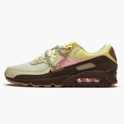 Nike WMNS Air Max 90 Cuban Link Velvet Brown CZ0469 200 Sports Shoes 