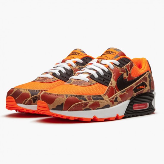 Nike WMNS Air Max 90 Duck Camo Orange CW4039 800 Sports Shoes