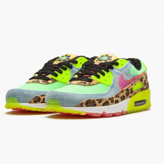 Nike WMNS Air Max 90 LX 90s Dancefloor Green CW3499 300 Sports Shoes