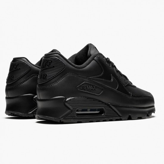 Nike WMNS Air Max 90 Leather Black 302519 001 Sports Shoes