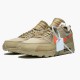 Nike WMNS Air Max 90 OFF WHITE Desert Ore AA7293 200 Sports Shoes