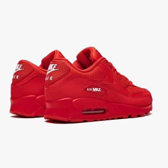 Nike WMNS Air Max 90 Triple Red AJ1285 602 Sports Shoes