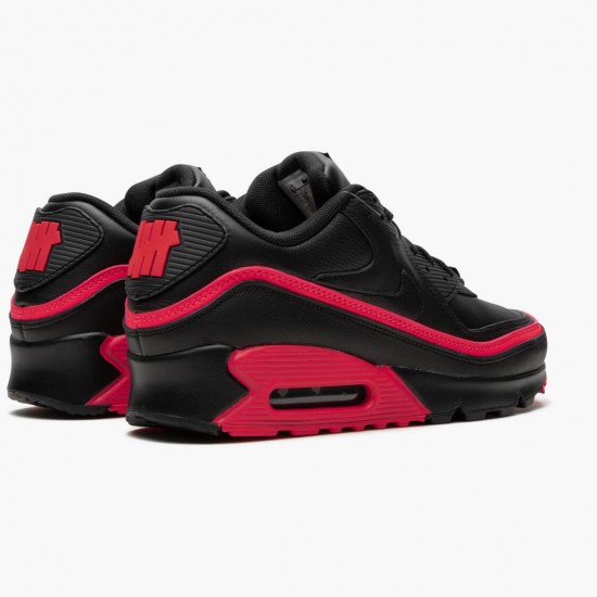 Nike WMNS Air Max 90 Undefeated Black Solar Red CJ7197 003 Sports Shoes