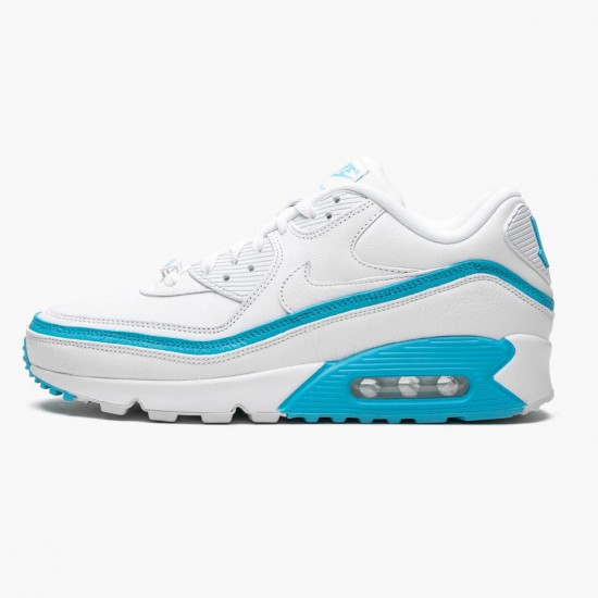 Nike WMNS Air Max 90 Undefeated White Blue Fury CJ7197 102 Sports Shoes