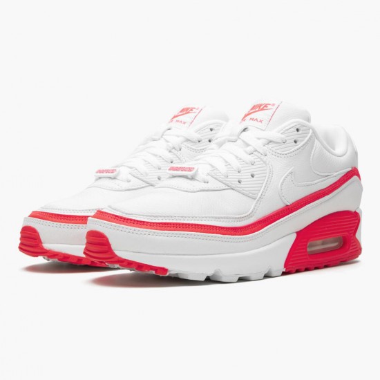 Nike WMNS Air Max 90 Undefeated White Solar Red CJ7197 103 Sports Shoes