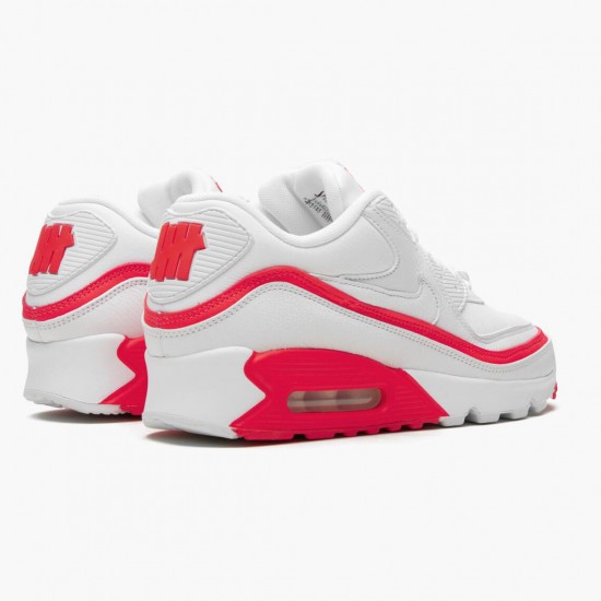 Nike WMNS Air Max 90 Undefeated White Solar Red CJ7197 103 Sports Shoes