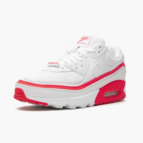 Nike WMNS Air Max 90 Undefeated White Solar Red CJ7197 103 Sports Shoes