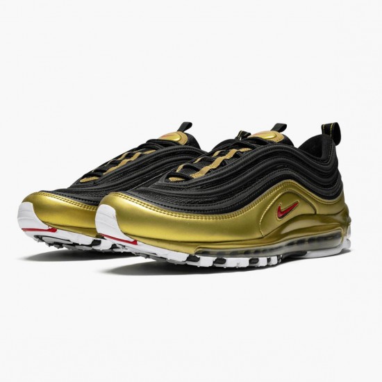 Nike WMNS Air Max 97 Black Metallic Gold AT5458 002 Sports Shoes