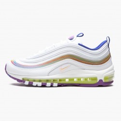 Nike WMNS Air Max 97 White Iridescent Stripes CW2456 100 Sports Shoes 