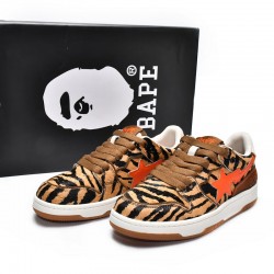 A Bathing Ape Sk8 Sta Low Black Orange Brown Women Men Bape Shoes