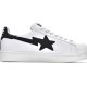 A Bathing Ape Sk8 Sta Low White Black Women Men Bape Shoes