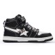 A Bathing Ape Sta Sk8 High Black White Women Men Bape Shoes