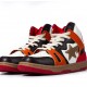 A Bathing Ape Sta Sk8 High Red Brown Black White Women Men Bape Shoes