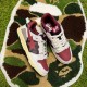 A Bathing Ape Sta Sk8 Low Grey Black Win-red Women Men Bape Shoes