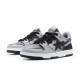 A Bathing Ape Sta Sk8 Low Grey Silver Black Women Men Bape Shoes