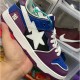 A Bathing Ape Sta Sk8 Low Purple Blue White Women Men Bape Shoes