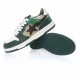 A Bathing Ape Sta Sk8 Low White Green Brown Women Men Bape Shoes