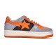 A Bathing Ape Sta Low Grey Orange Women Men Bape Shoes