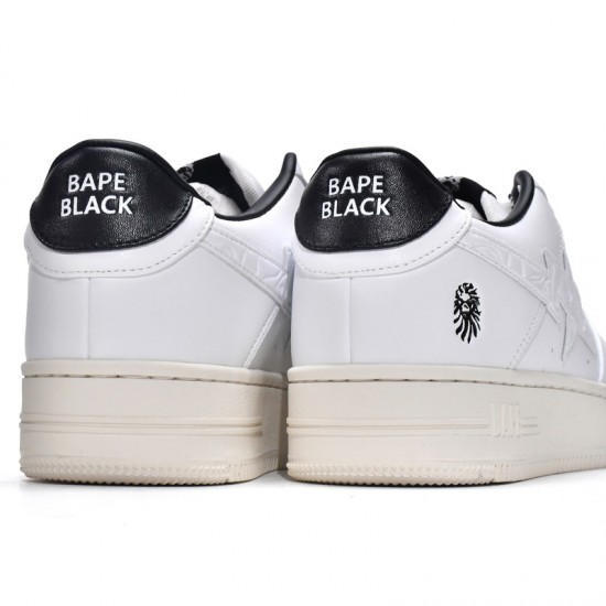 A Bathing Ape Sta Low White Black Women Men Bape Shoes