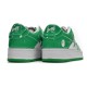 A Bathing Ape Sta Low White Green Women Men Bape Shoes