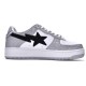 A Bathing Ape Sta Low White Grey Women Men Bape Shoes