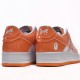 A Bathing Ape Sta Low White Orange Women Men Bape Shoes