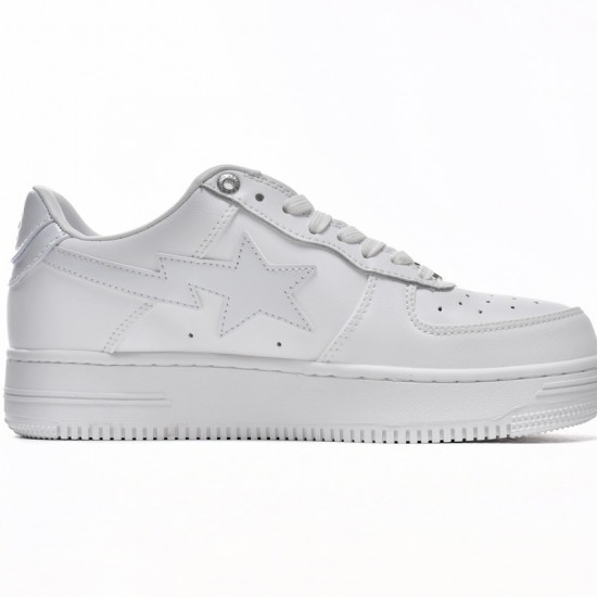 A Bathing Ape Sta Low White Women Men Bape Shoes