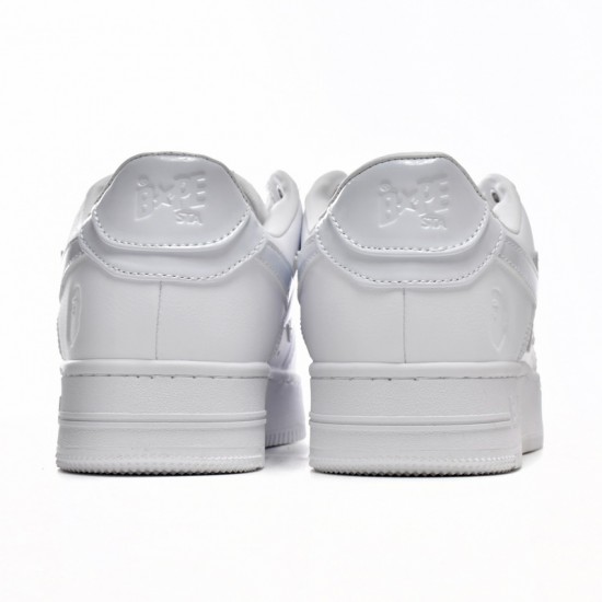 A Bathing Ape Sta Low White Women Men Bape Shoes