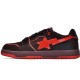 A Bathing Ape Sk8 Sta Low Brown And Red Women Men Bape Shoes