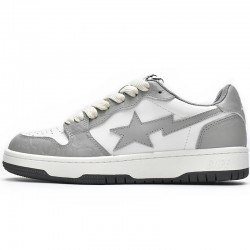 A Bathing Ape Sk8 Sta Low Grey White Women Men Bape Shoes