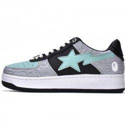 A Bathing Ape Sta Low Grey Black Women Men Bape Shoes