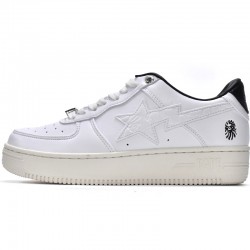 A Bathing Ape Sta Low White Black Women Men Bape Shoes