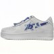 A Bathing Ape Sta Low White Blue Camouflage Women Men Bape Shoes