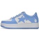 A Bathing Ape Sta Low White Blue Women Men Bape Shoes