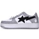 A Bathing Ape Sta Low White Grey Women Men Bape Shoes