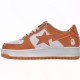 A Bathing Ape Sta Low White Orange Women Men Bape Shoes