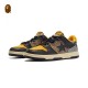 A Bathing Ape Sta Sk8 Low Brown Black Yellow Women Men Bape Shoes