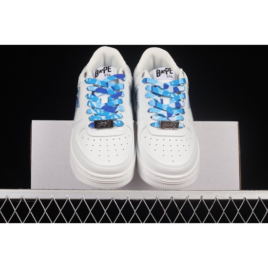 A Bathing Ape LOW BLUE WHITE SHOES 1H20-191-045 Bape Shoes