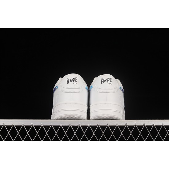 A Bathing Ape LOW BLUE WHITE SHOES 1H20-191-045 Bape Shoes