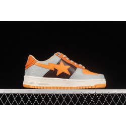  A Bathing Ape LOW BROWNLIGHT GREYWHITE-ORANGE 1H70-191-002 Bape Shoes