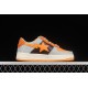 A Bathing Ape LOW BROWNLIGHT GREYWHITE-ORANGE 1H70-191-002 Bape Shoes