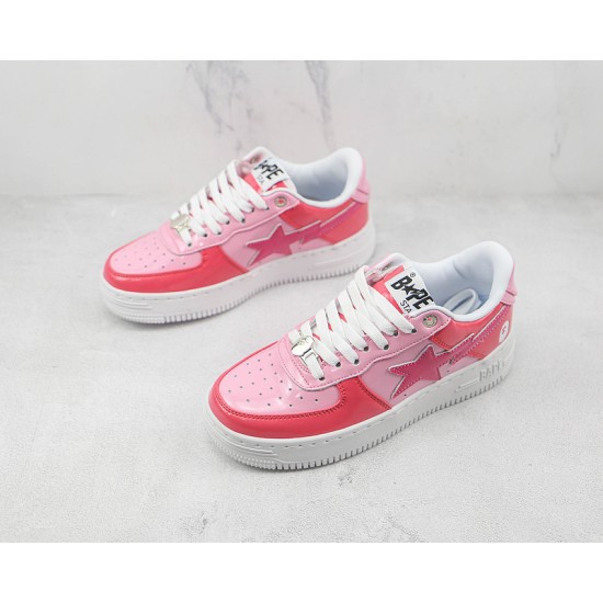 A Bathing Ape LOW PINK 1H20-191-046 Women Bape Shoes