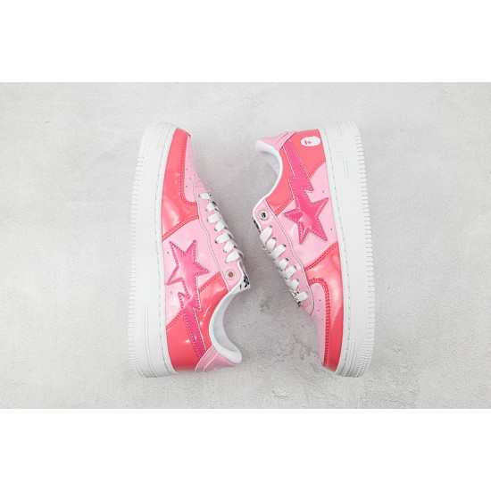 A Bathing Ape LOW PINK 1H20-191-046 Women Bape Shoes