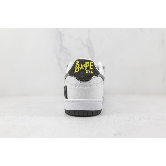 A Bathing Ape SK8 TO NIGO BLACKWHITE 1H80-291-020 Men Bape Shoes