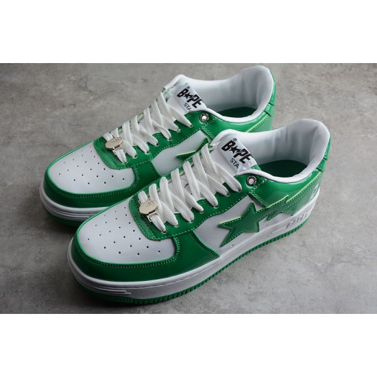 A Bathing Ape TOKYO LOW WHITEGREENWHITE 1H70-191-001 Bape Shoes